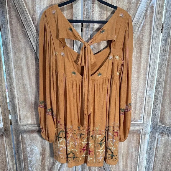 Free People Rhiannon Embroidered Mini Dress - Picture 6 of 9